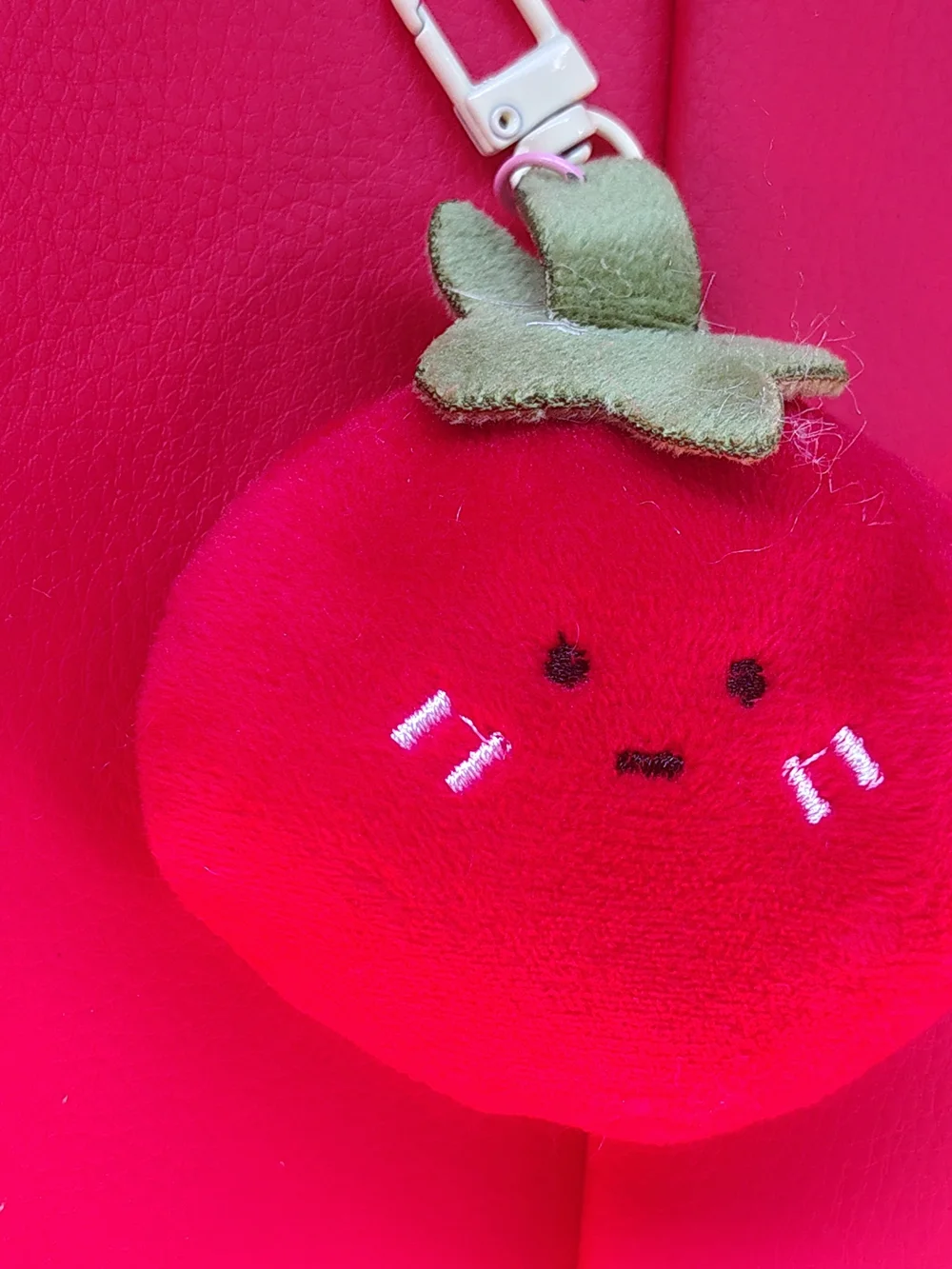 Cute Yellow Plush Fruit Keychain Clip - Unbranded